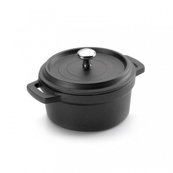 Bandeja Preta Mini com Tampa de ferro Fundido