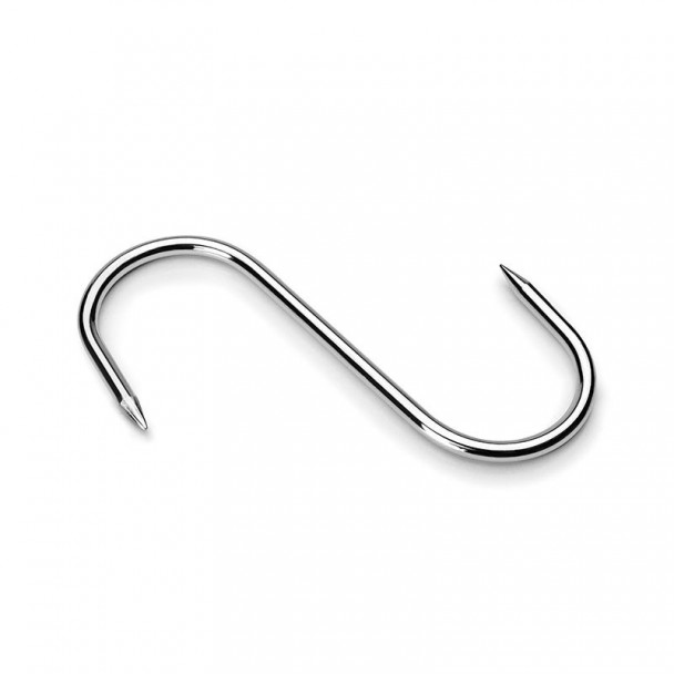 Gancho De Açougueiro Inox 2 Pontas - 6 Pçs