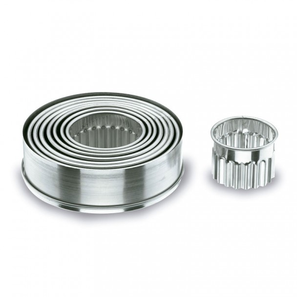 Caixa 9 Corta-Biscoitos Redondos Cacheadas