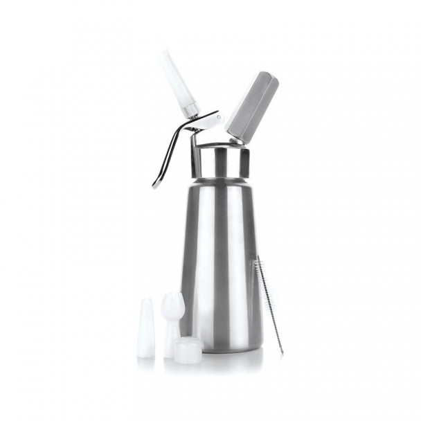 Sifão Creme Inox + Cabeçote Alumínio