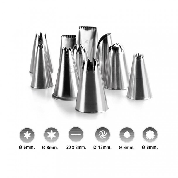 Conjunto de 6 Bicos 4 Formas Variadas