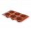 Molde Briochette 6 Cavidades 103 mm Silicone Pastryflex