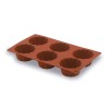 Molde Briochette 6 Cavidades 79 mm Silicone Pastryflex