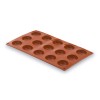 Molde Semi-Esférica 15 Cavidades Silicone Pastryflex
