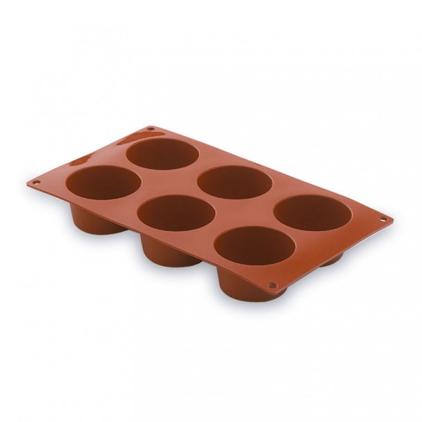 Molde Muffin 6 Cavidades Silicone Pastryflex