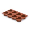 Molde De Coração 8 Cavidades Silicone Pastryflex