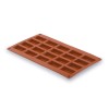 Molde Pequeno Retângulo De 20 Cavidades De Silicone Pastryflex