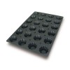 Molde Briochette 24 Cavidades Silicone Black