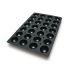 Molde Semiesferas 28 Cavidades Silicone Black