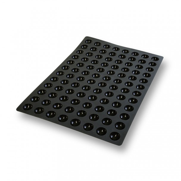 Molde Os Mini Semiesferas 96 Cavidades Silicone Black