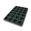 Molde Muffins 24 Cavidades Silicone Black