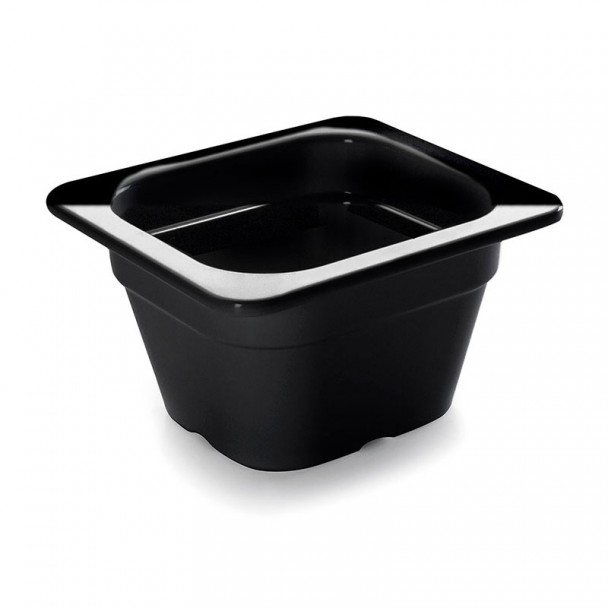 Balde Melamina Gastronorm 1/6 Preta