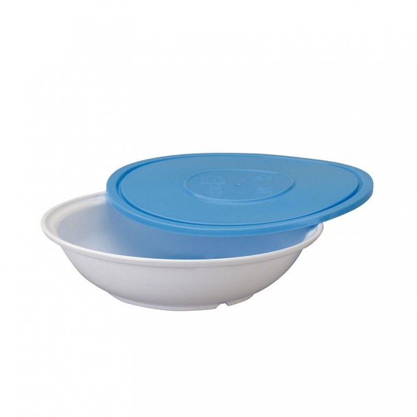 Prato Fundo Policarbonato 19x5 cm com Tampa