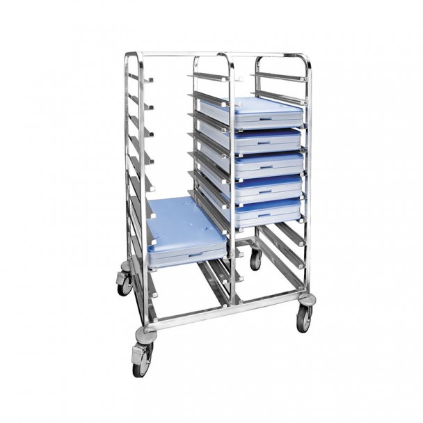 Caminhão Portabandejas Inox para 20 Unidades