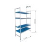 Estante Modular 4 Prateleiras Fundo 560 mm 2000 mm Altura
