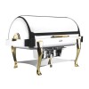 Chafing Dish GN 1/1 Roll Top com Pés de Bronze