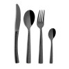 Conjunto Talheres Hidraulic Black Inox - 24 Peças